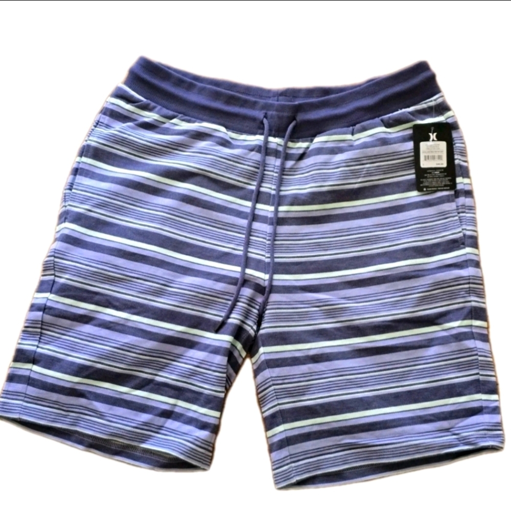Hurley Men's Blue Striped Board Shorts